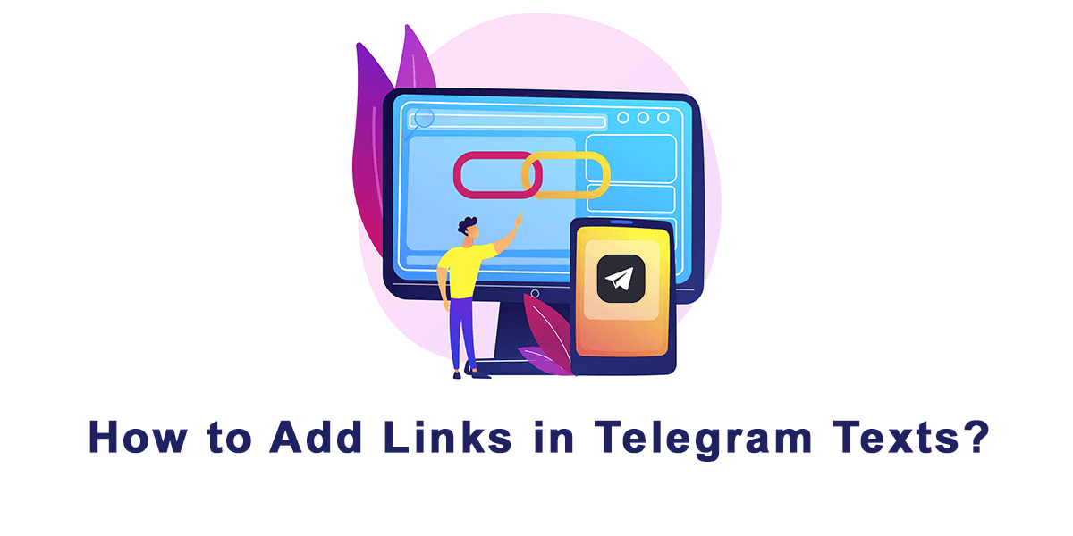 Add links in telegram texts