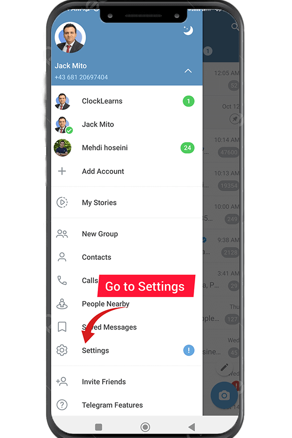 Go to Settings